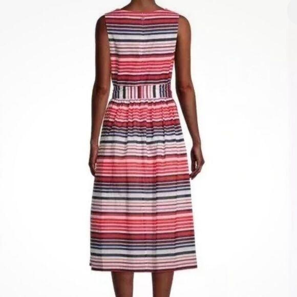 New with tags, Tommy Hilfiger striped dress Striped Sleeveless Midi Dress size 6 - Picture 4 of 7